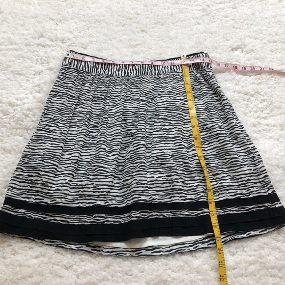 🆕 LOFT zebra a line full cotton mini skirt 2 - Picture 4 of 10